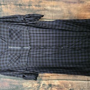 Torrid Black And Blue Plaid Dress Size 00